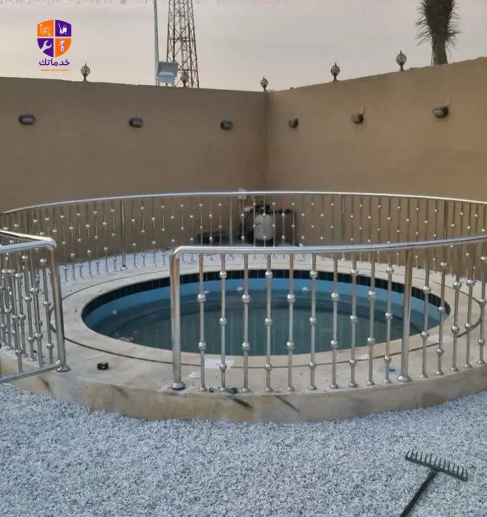 تركيب درابزين سلم استانلس