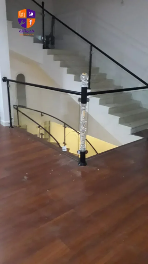 تركيب درابزين سلم حديد